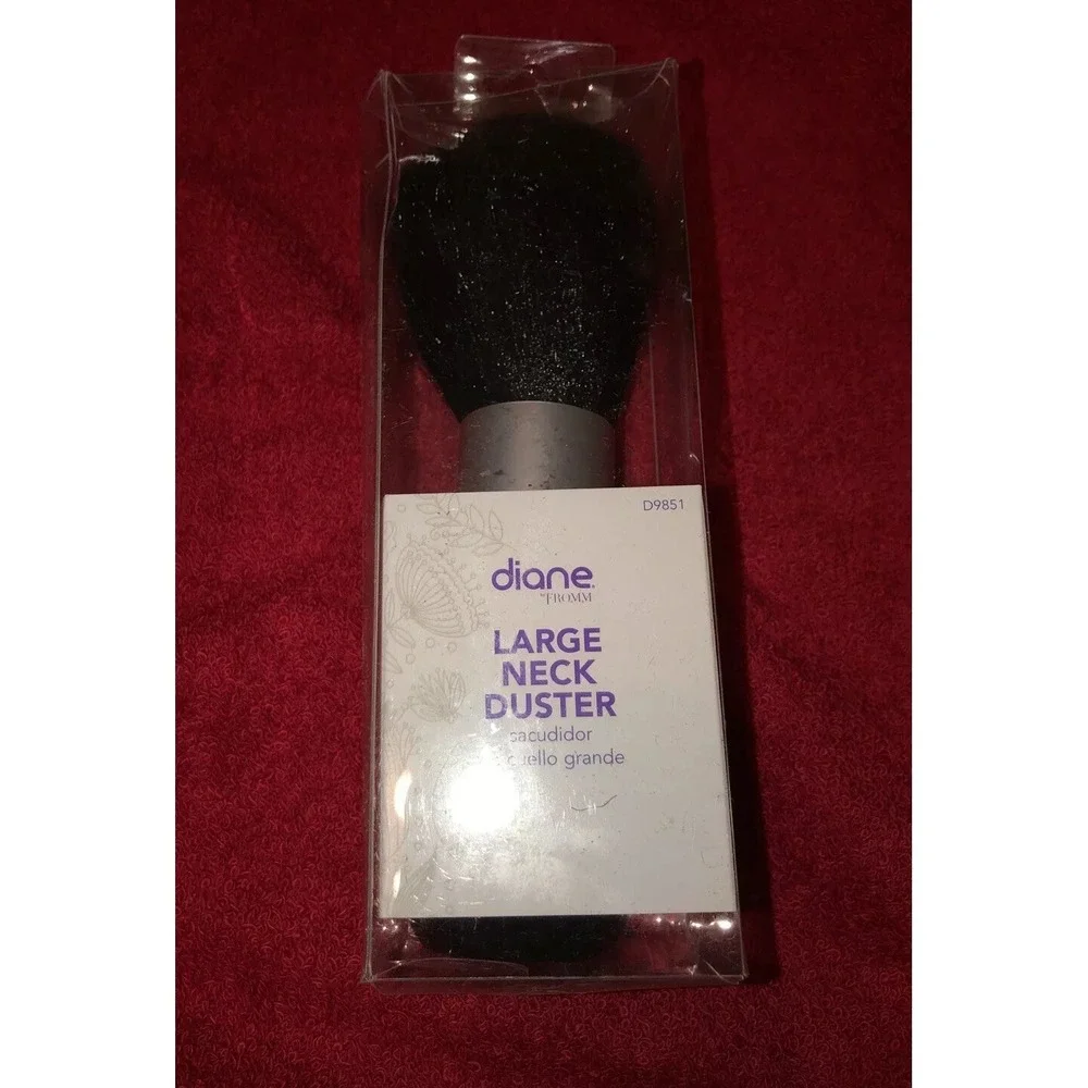 New Diane LARGE‎ Neck Duster BLACK & SILVER Beauty